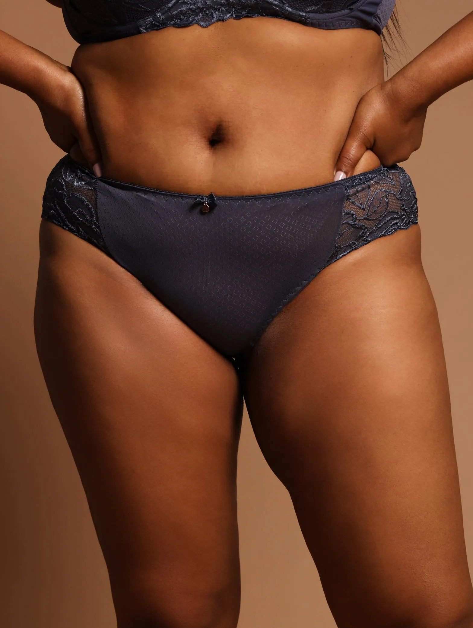 2 Pack Textured Bikini Panty - Sagebush/Midnight