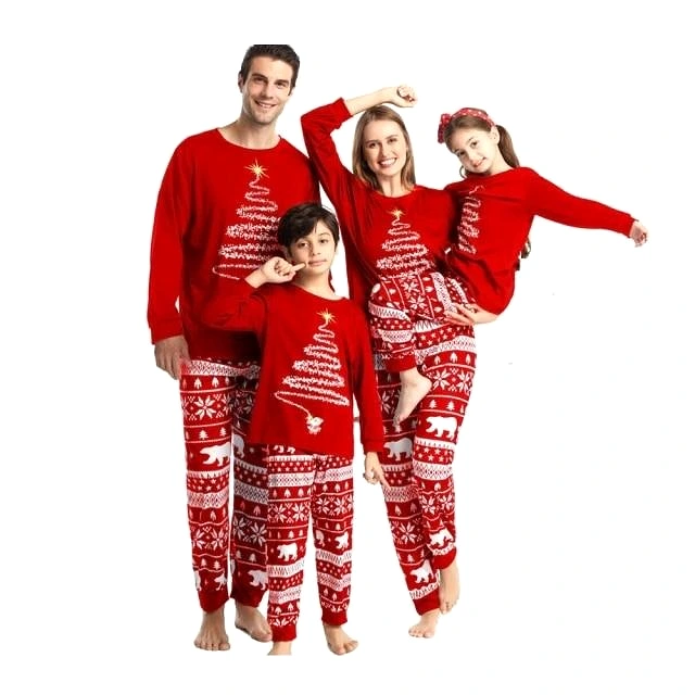 2023 Christmas Family Matching Pajamas Mom Daughter Dad Son Clothing Set