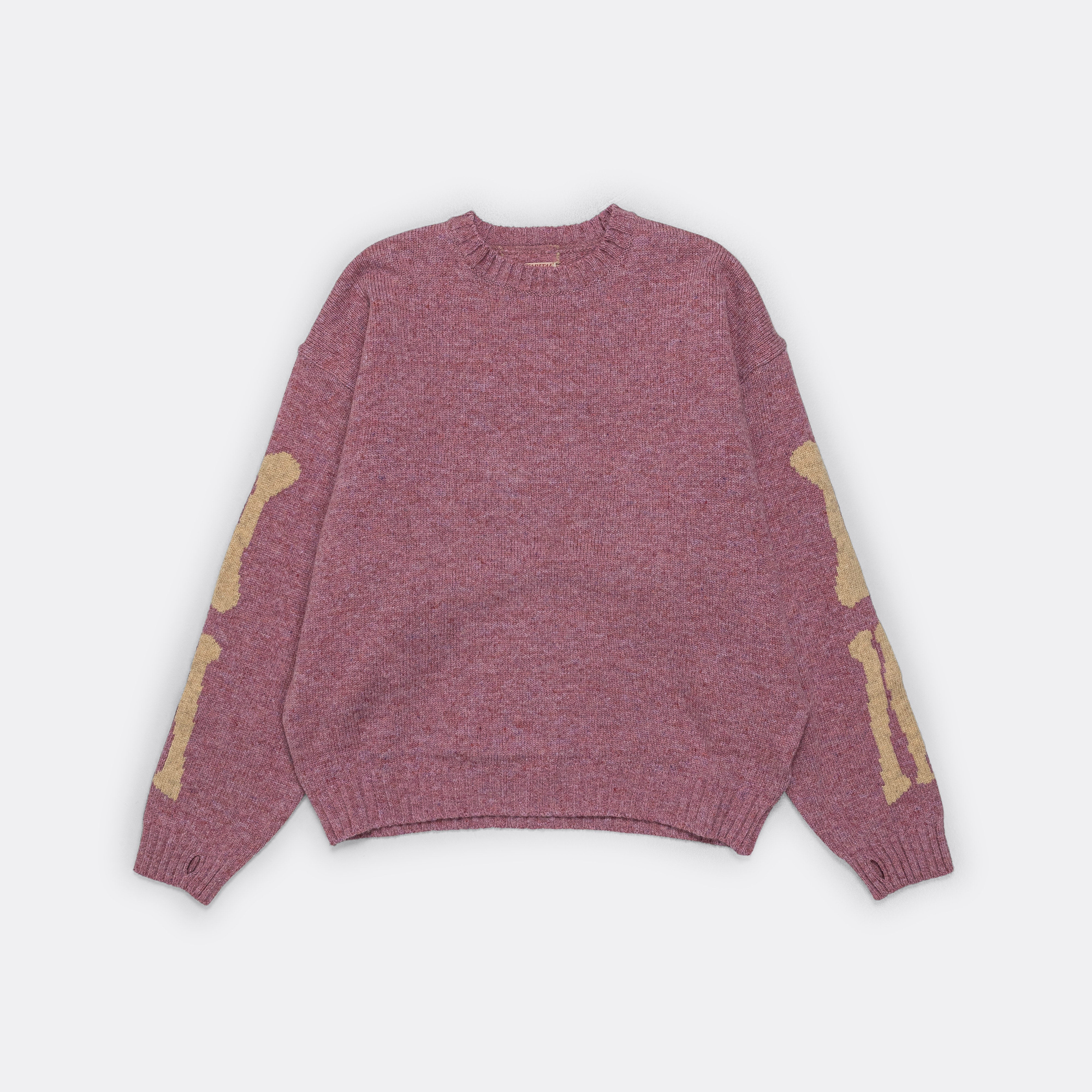 5G Wool BONE Crew Sweater - Light Purple