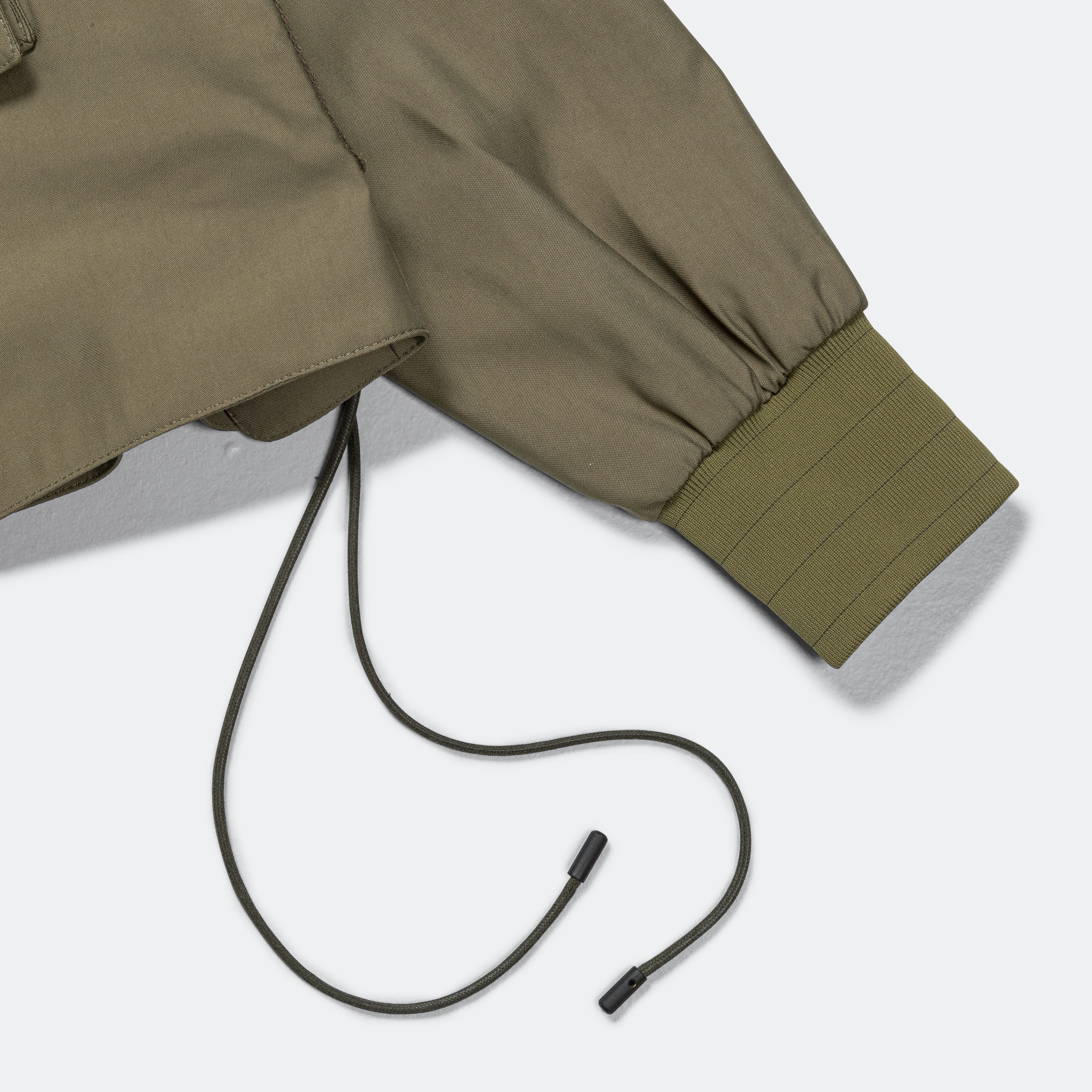 69 Flak O Gusset Bomber - 10oz Olive/Viscose Poly BS Twill