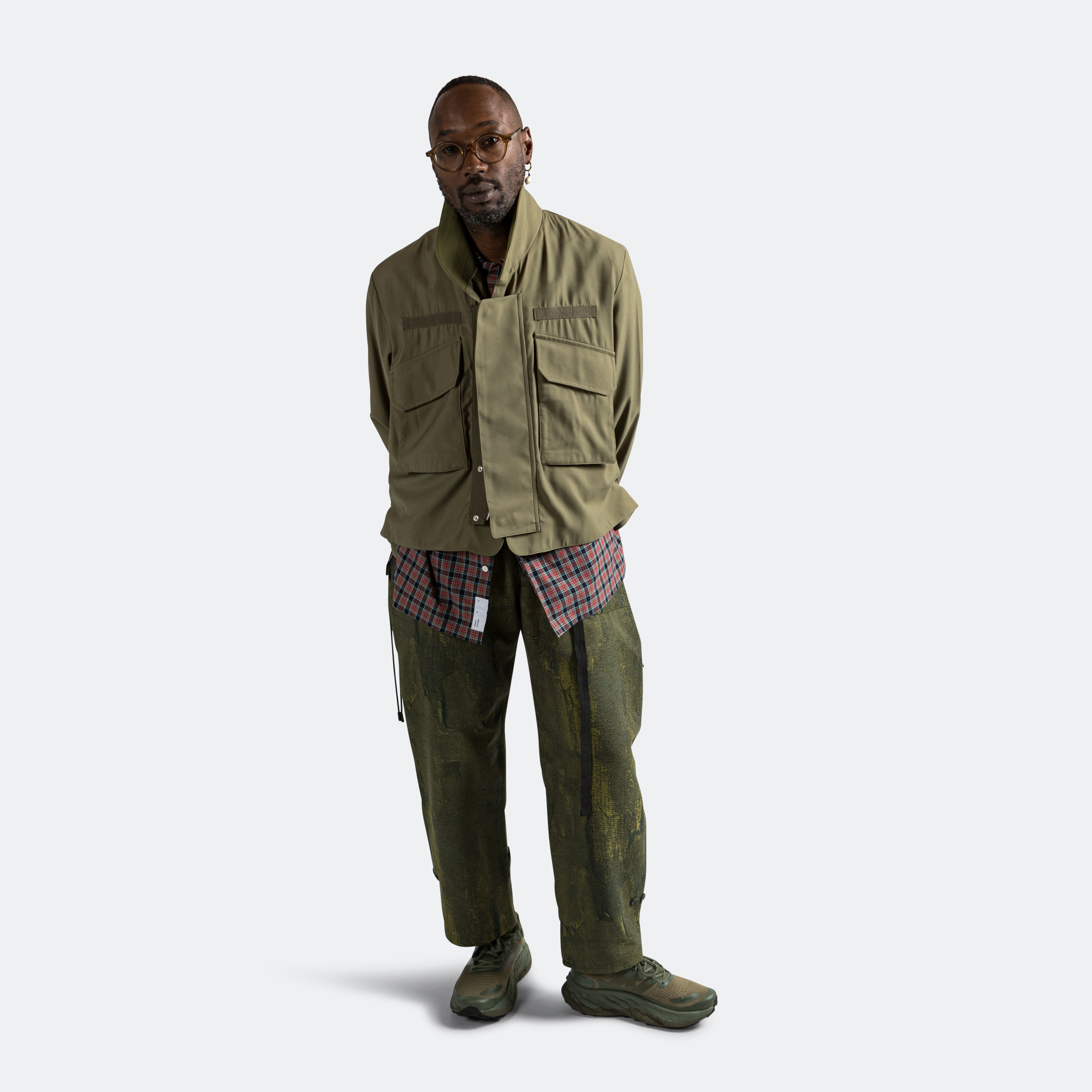 69 Flak O Gusset Bomber - 10oz Olive/Viscose Poly BS Twill