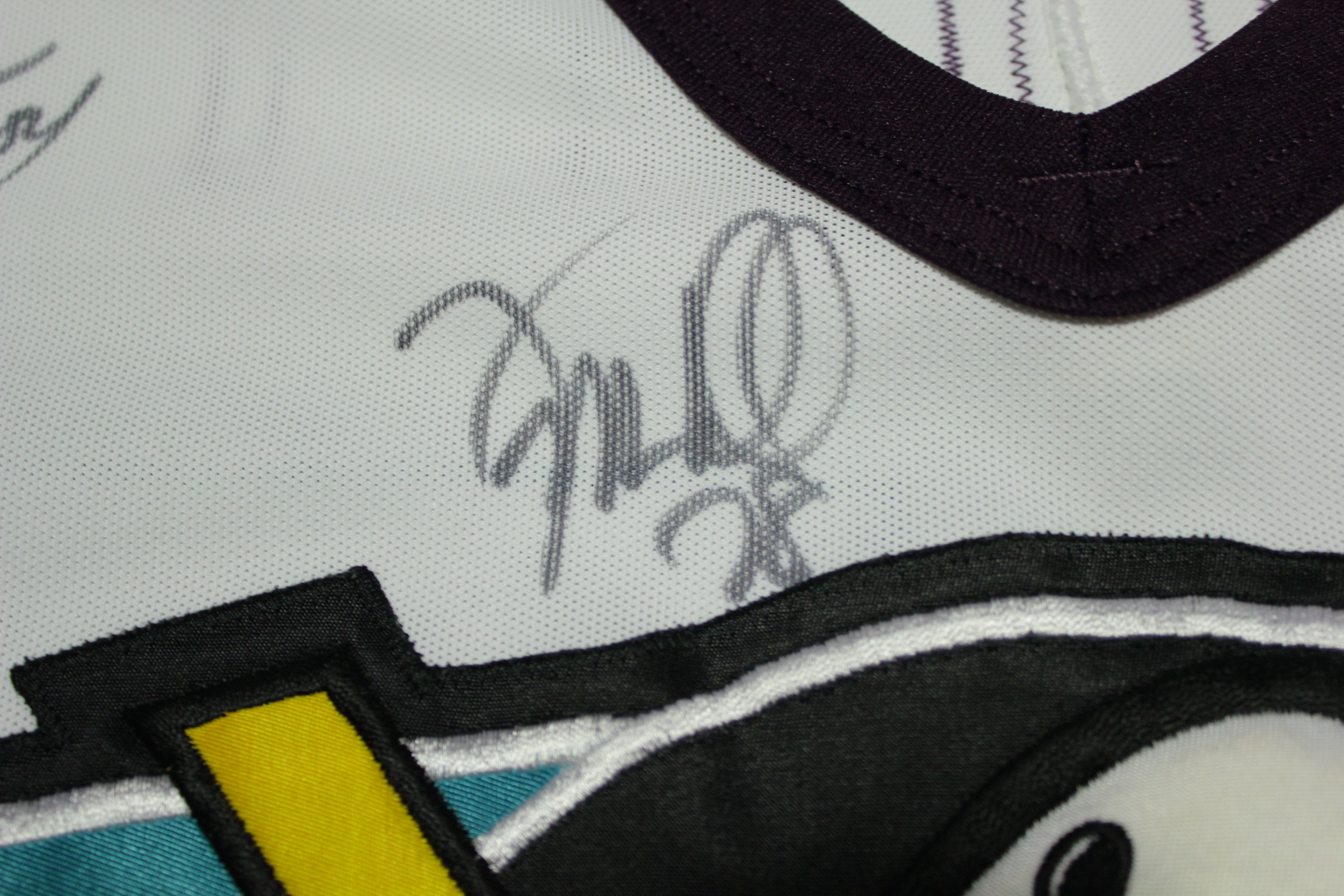 Anaheim Mighty Ducks Vintage CCM Autographed 1997 Authentic Playoffs Hockey Jersey