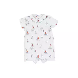 Angel Dear - Sketchy Sailboats Polo Shortie