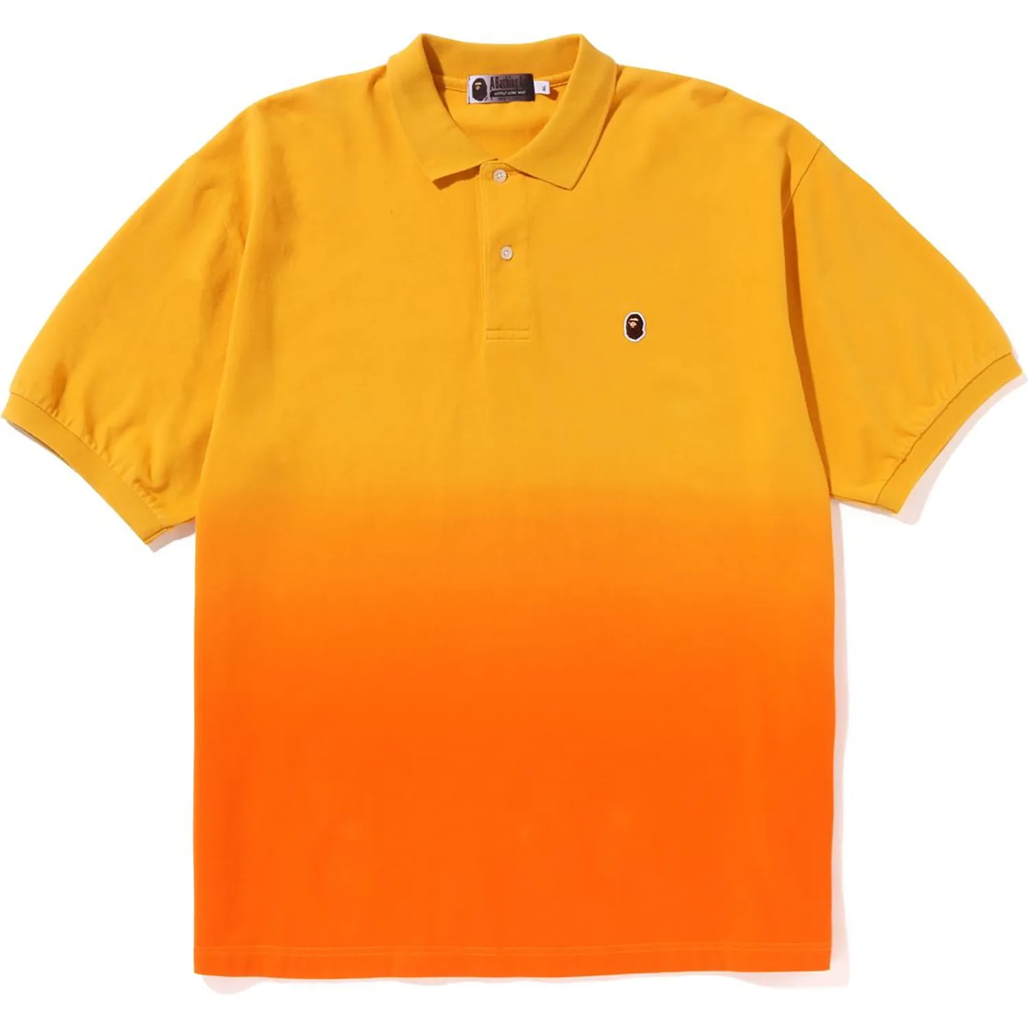 APE HEAD ONE POINT GRADATION RELAXED FIT POLO MENS