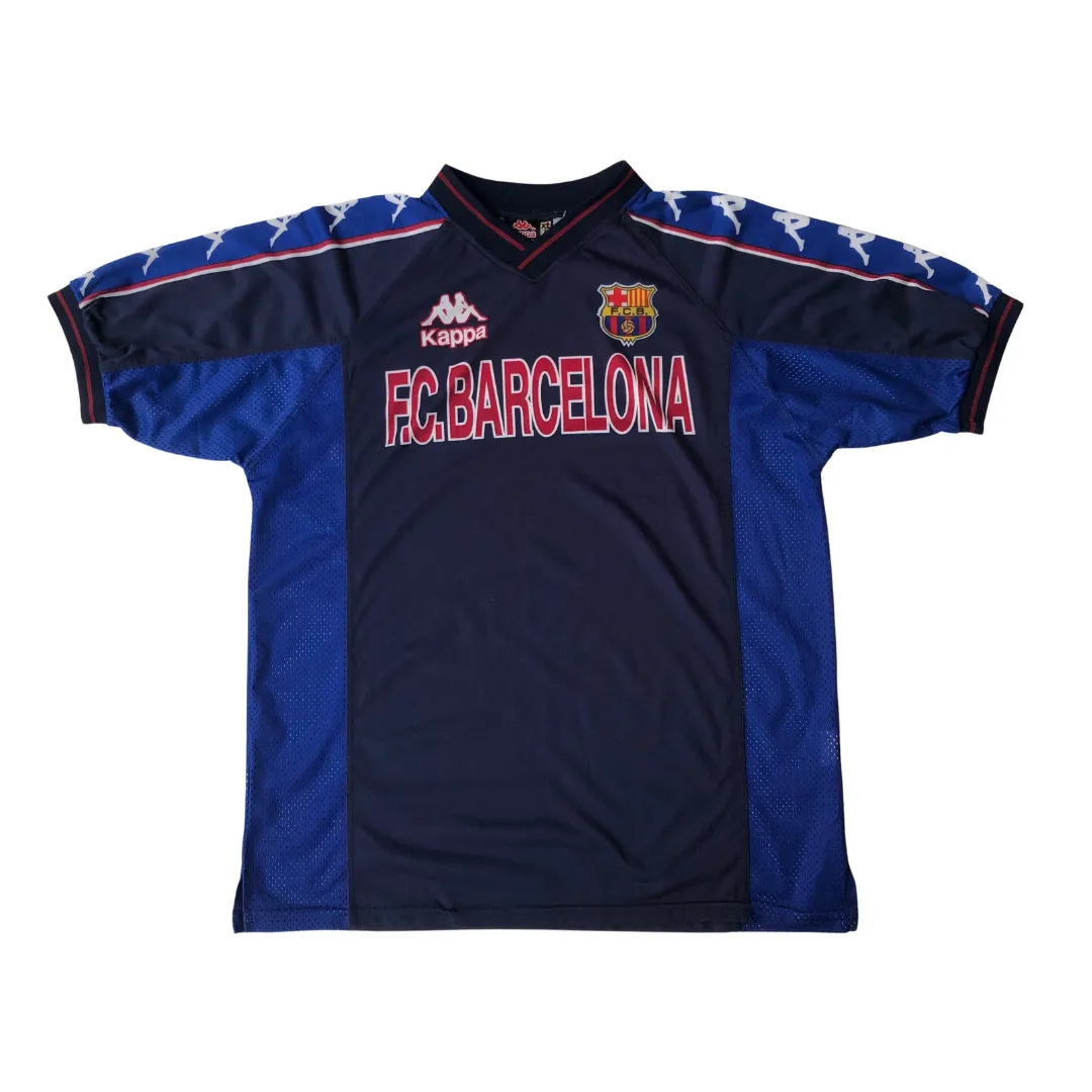 Barcelona Kappa 1997/1998 Vintage Training Football Shirt XL