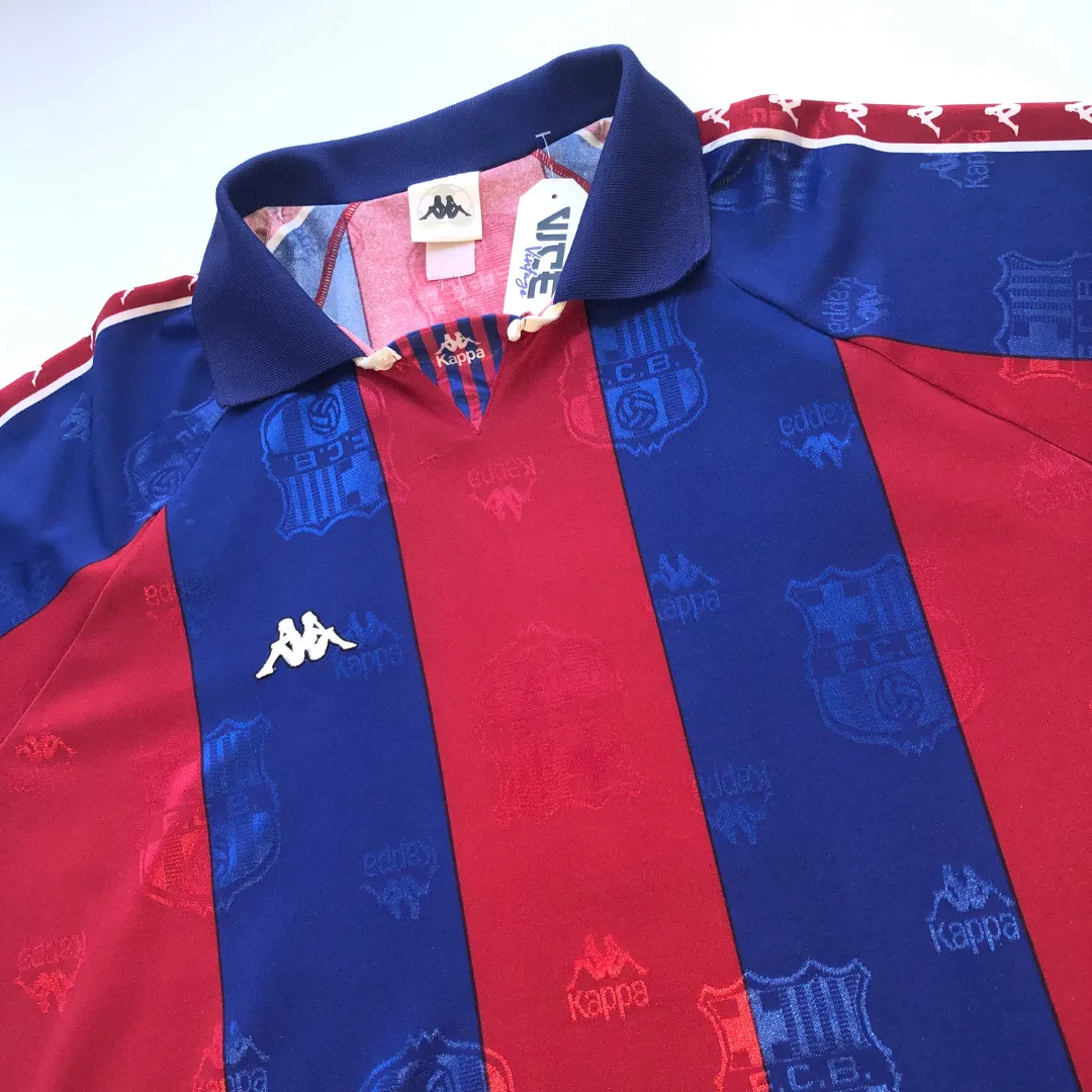 Barcelona Original Kappa 1995 Home Vintage Football Shirt Large