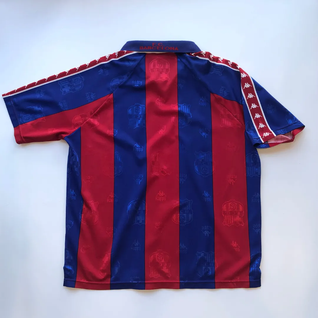 Barcelona Original Kappa 1995 Home Vintage Football Shirt Large