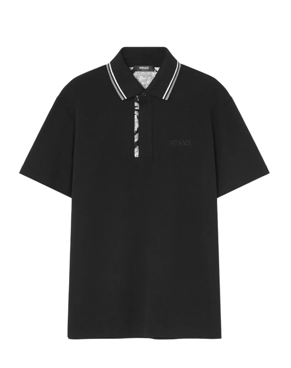 BAROCCO EMBROIDERED POLO SHIRT