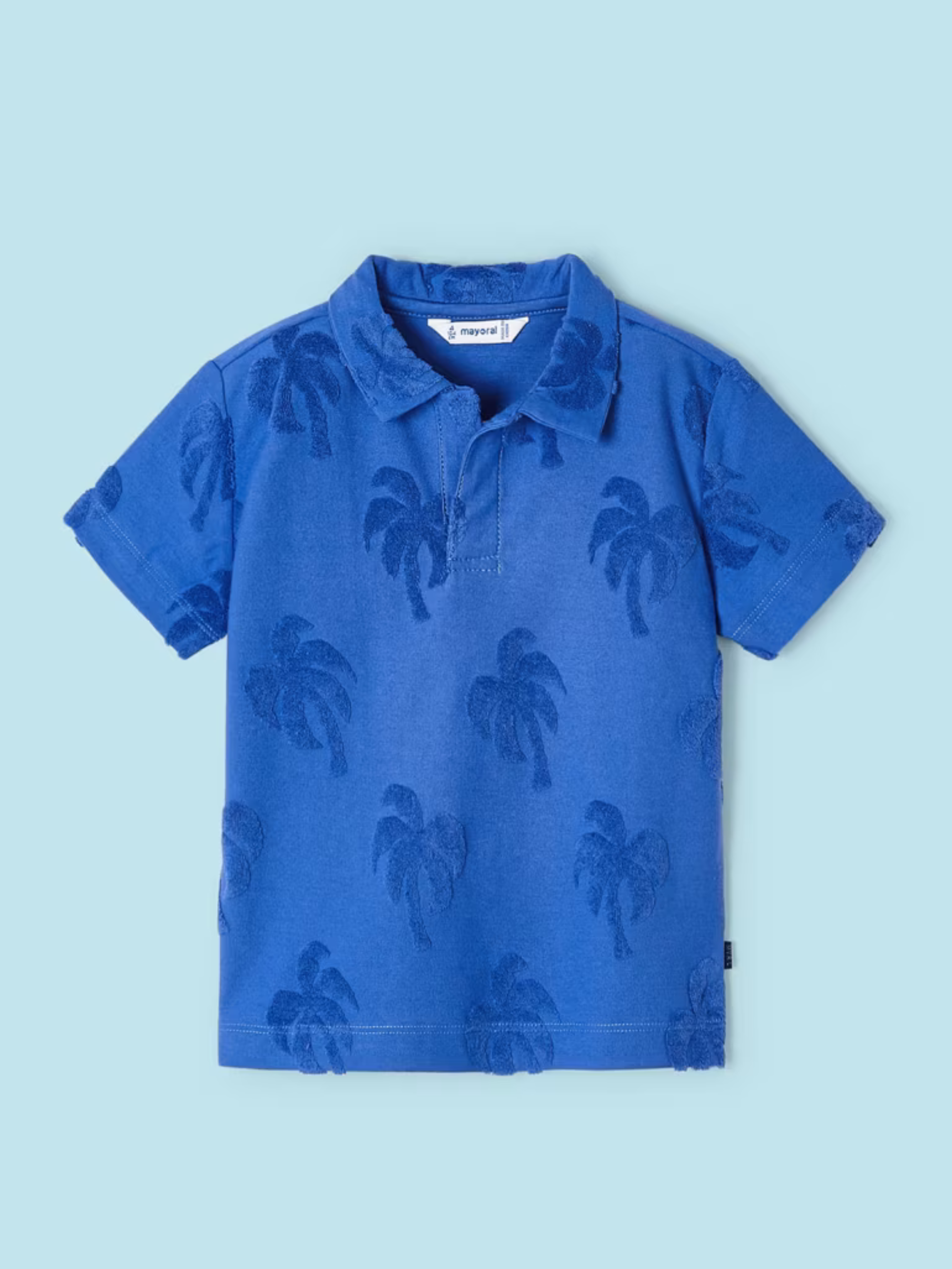 Blue Polo w/ Palm Trees