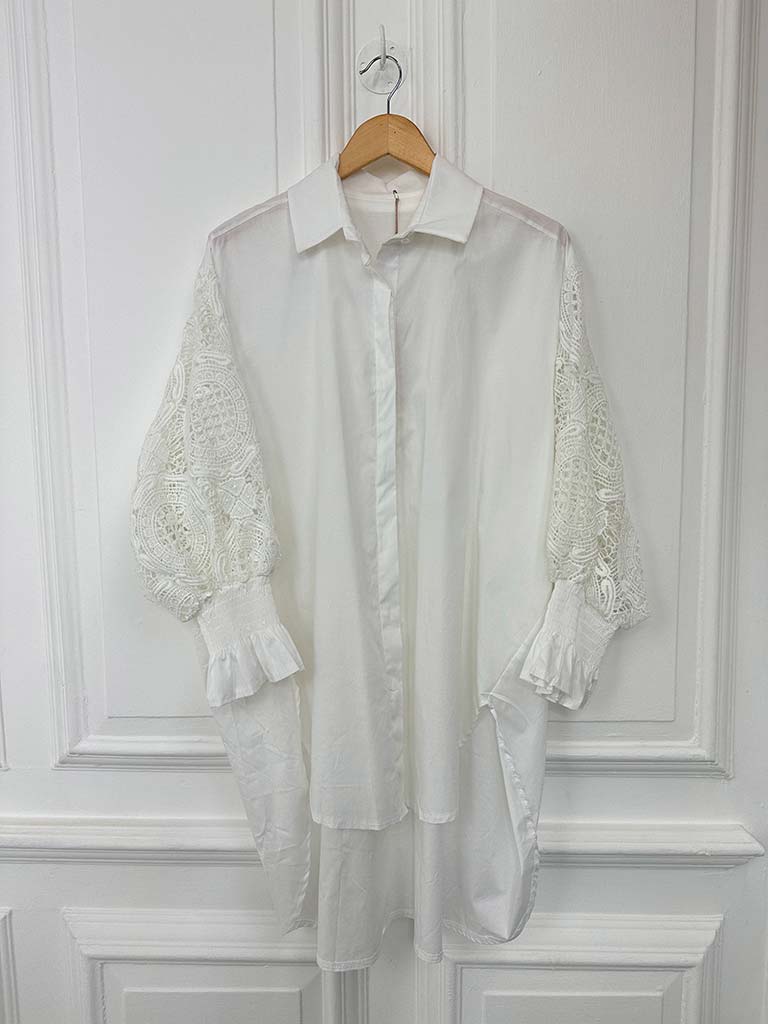 Broderie Anglaise Shirt - Ivory