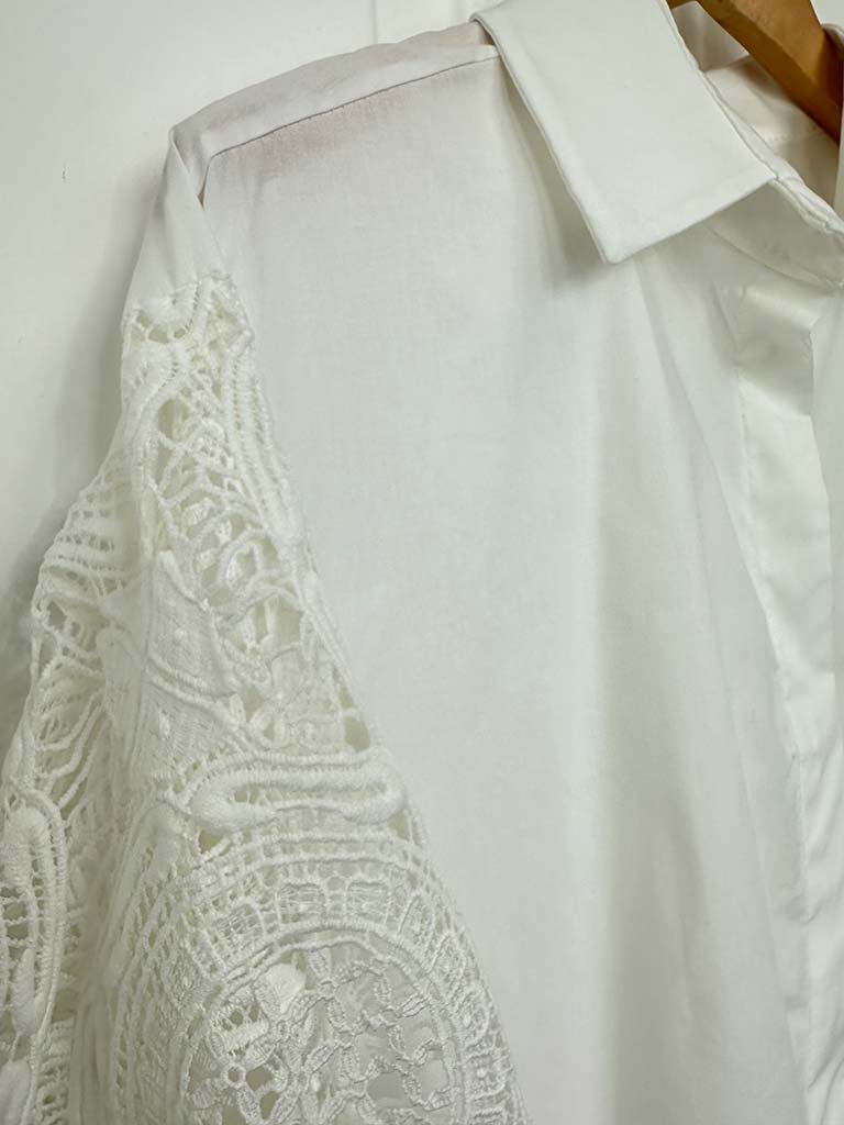 Broderie Anglaise Shirt - Ivory