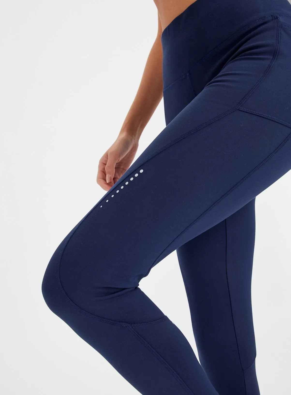 Buy Active Navy Performance Brushed Leggings  XL | Sports leggings | Tu