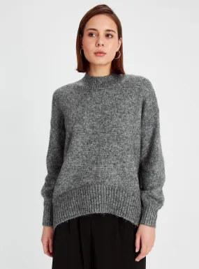 Buy Grey Turtle Neck Split Hem Jumper  18 | Jumpers | Tu