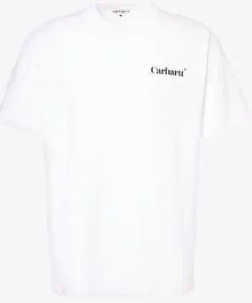 Carhartt Wip Mens White Fold Duck short-sleeve cotton-jersey T-shirt