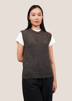 Charcoal Crew Neck Vest