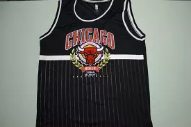 Chicago Bulls Circa MCMLXVI Pinstriped Basketball Embroidered Jersey