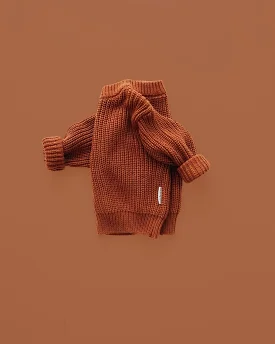 Chunky Knit Sweater | Rust