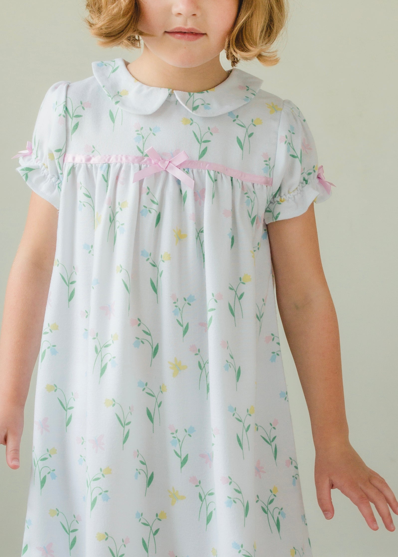 Classic Short Sleeve Nightgown - Butterfly Garden