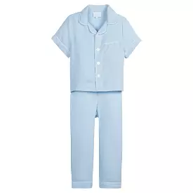 Classic Short Sleeve Pajama Set - Light Blue