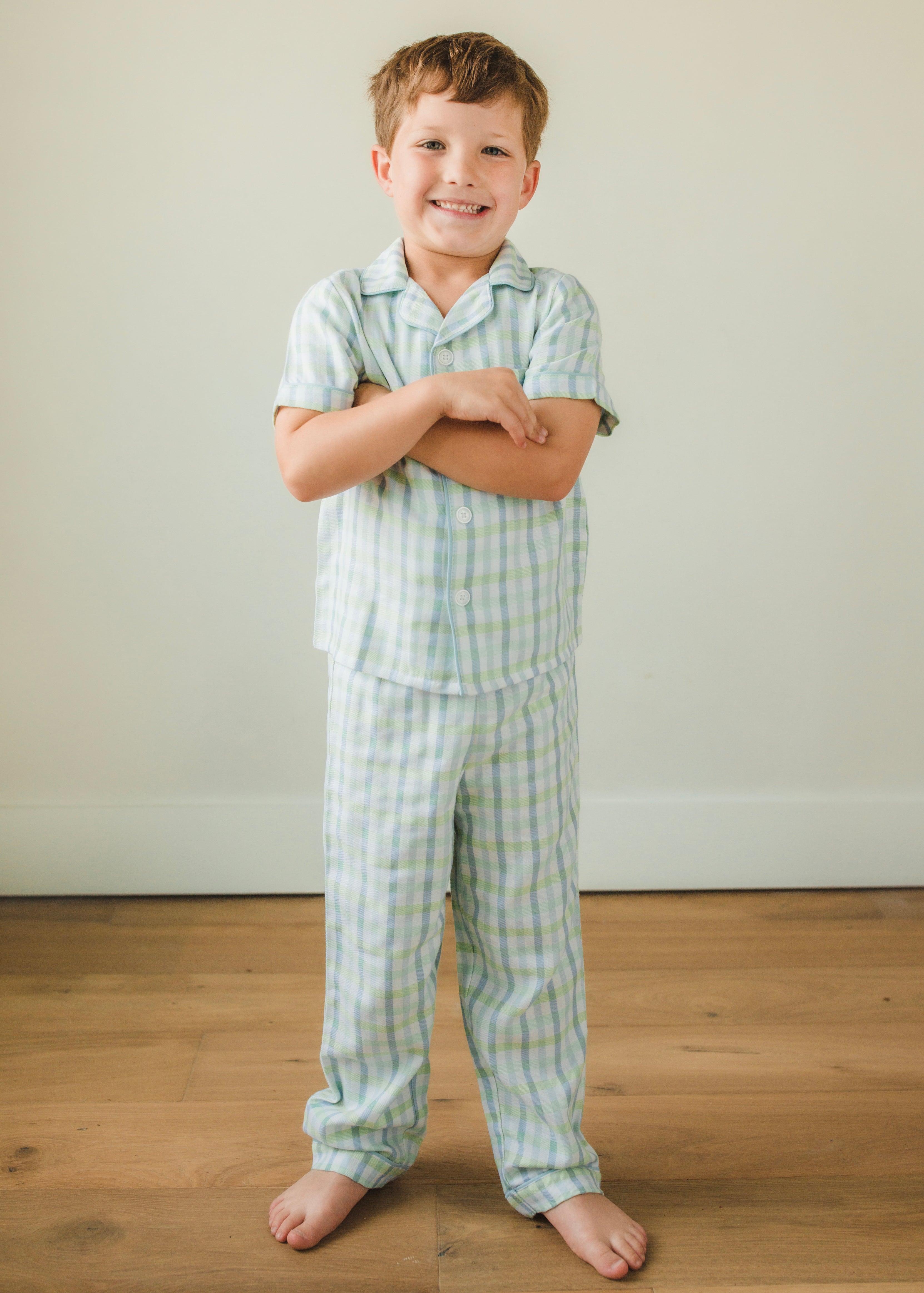 Classic Short Sleeve Pajama Set - Wingate Plaid