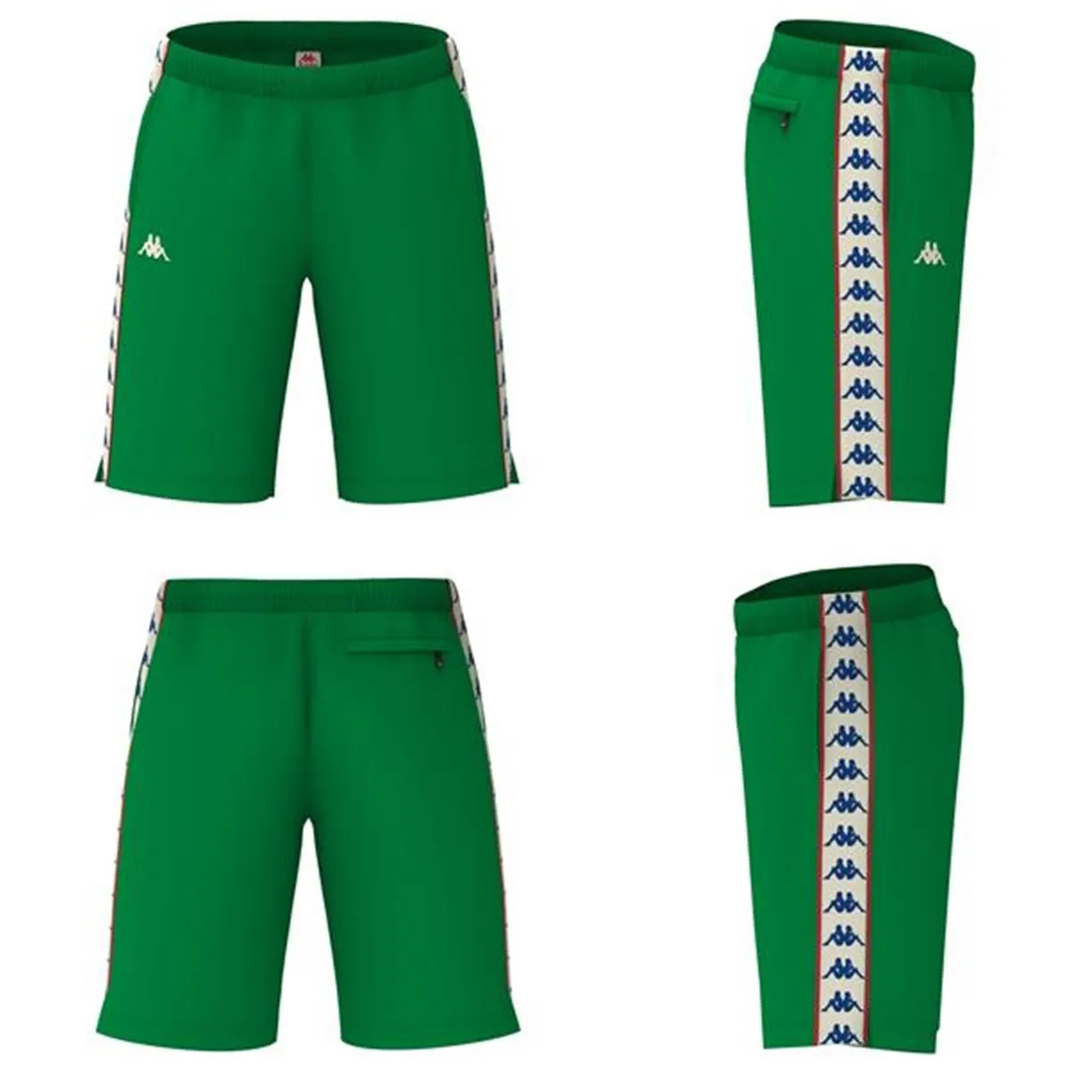 Completino estivo KAPPA 222 Banda t-shirt + pantaloncino bianco verde/bianco antico/rosso