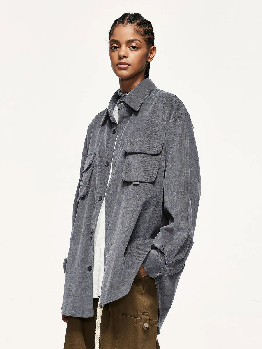 Corduroy Oversize Outerwear Shirt