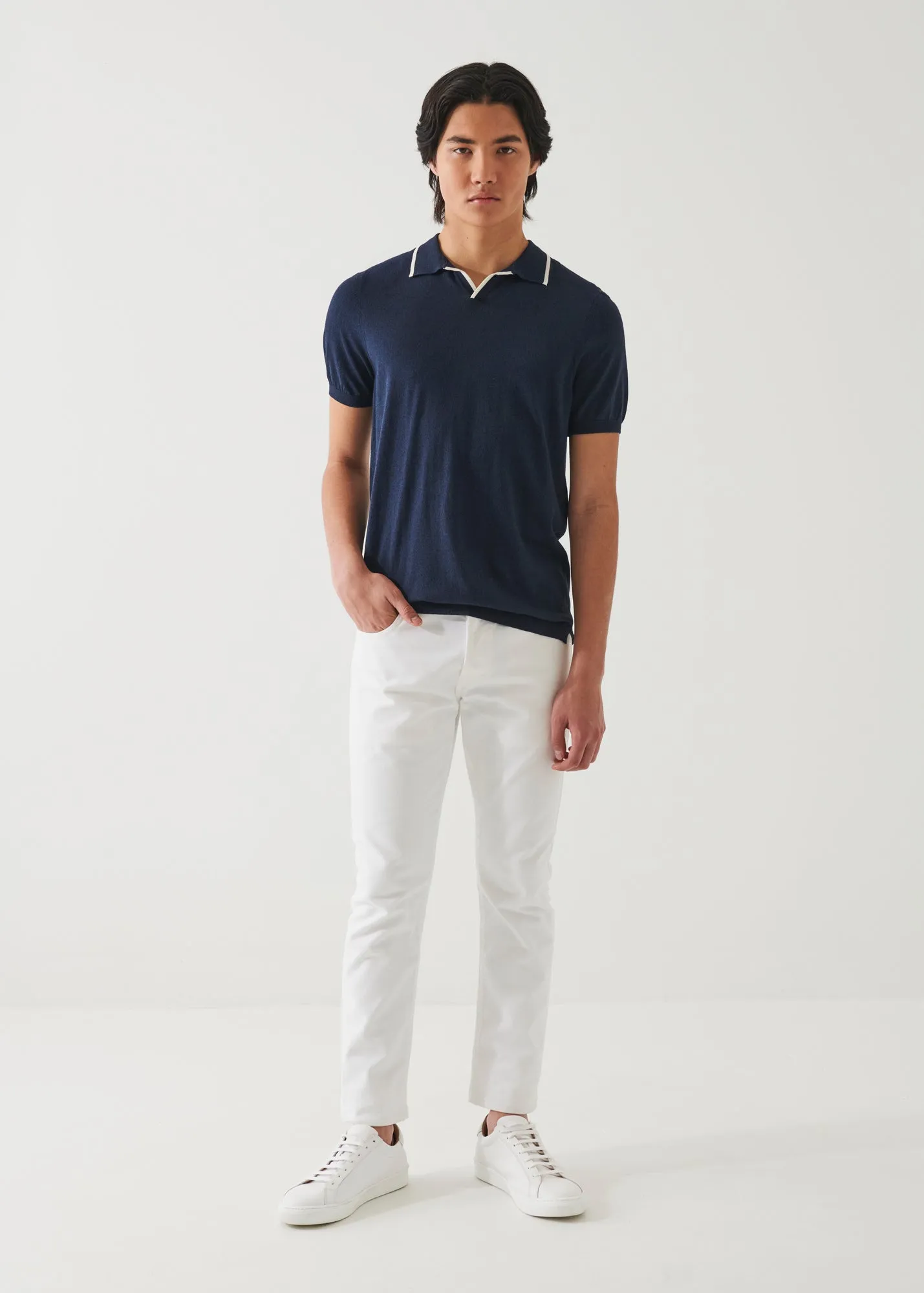 COTTON CUPRO TIPPED POLO