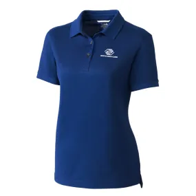 Cutter & Buck Advantage Tri-Blend Pique Womens Polo - Tour Blue