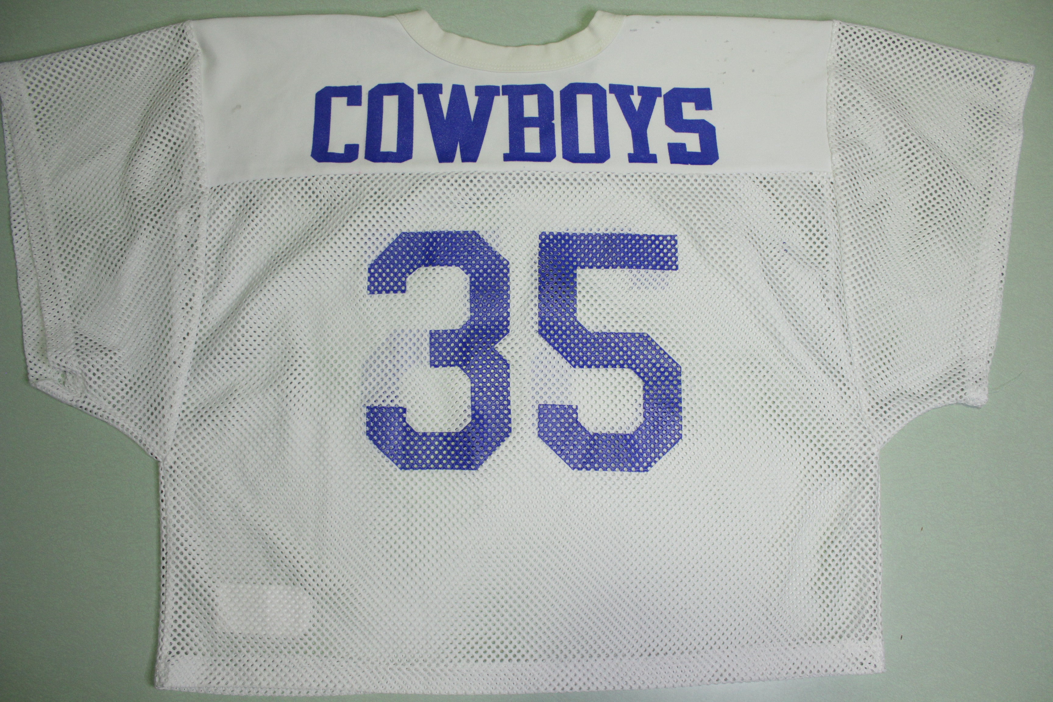 Dallas Cowboys Vintage Calvin Hill #35 Low Cut Mesh Practice Jersey Russell USA