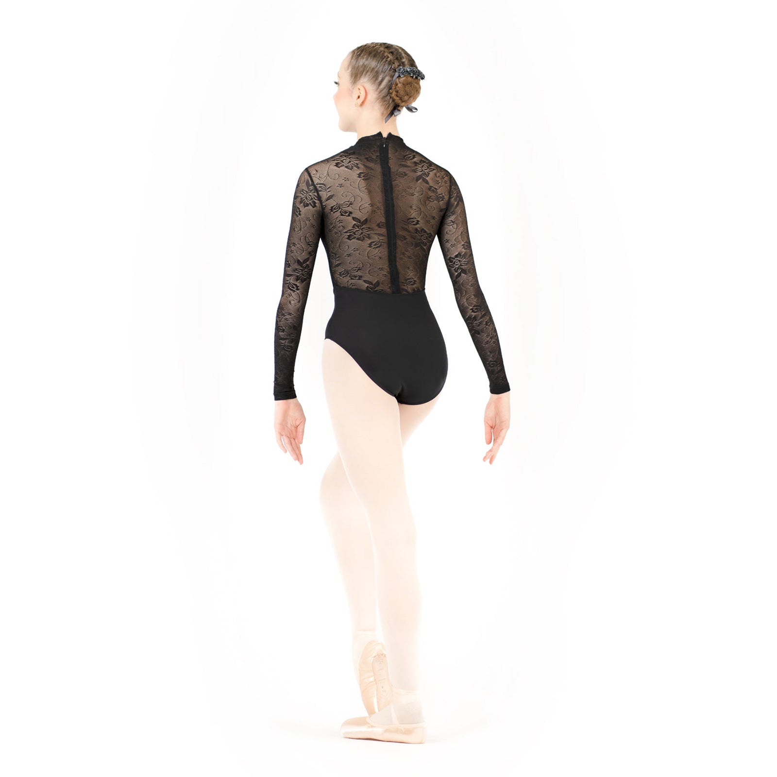 Danse de Paris Snowflake Leotard - Ebony Lace