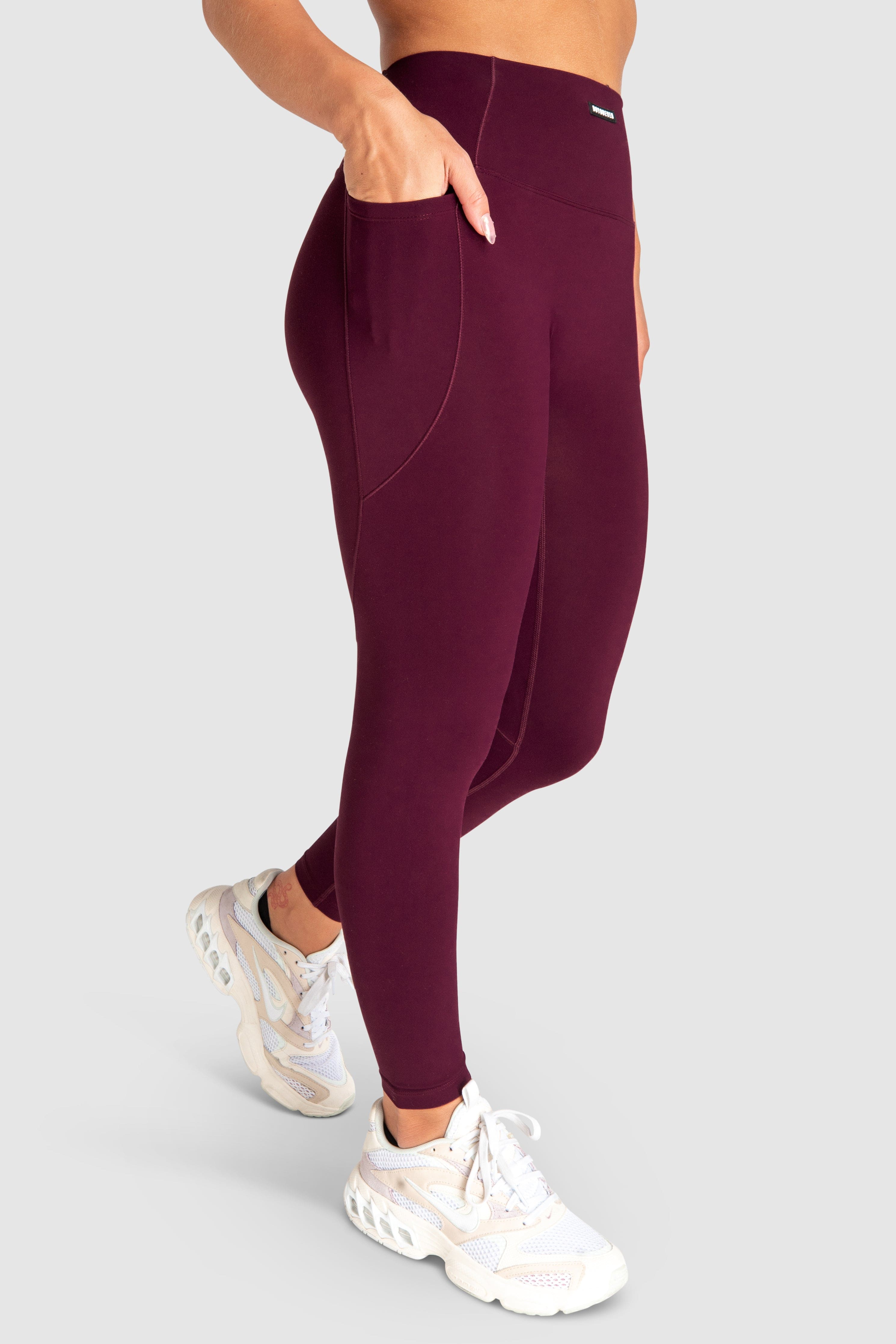 Desire Leggings - Wine Red