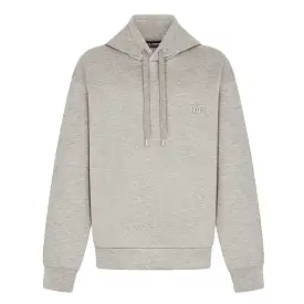 DOLCE & GABANNA JERSEY HOODIE WITH METAL D&G LOGO