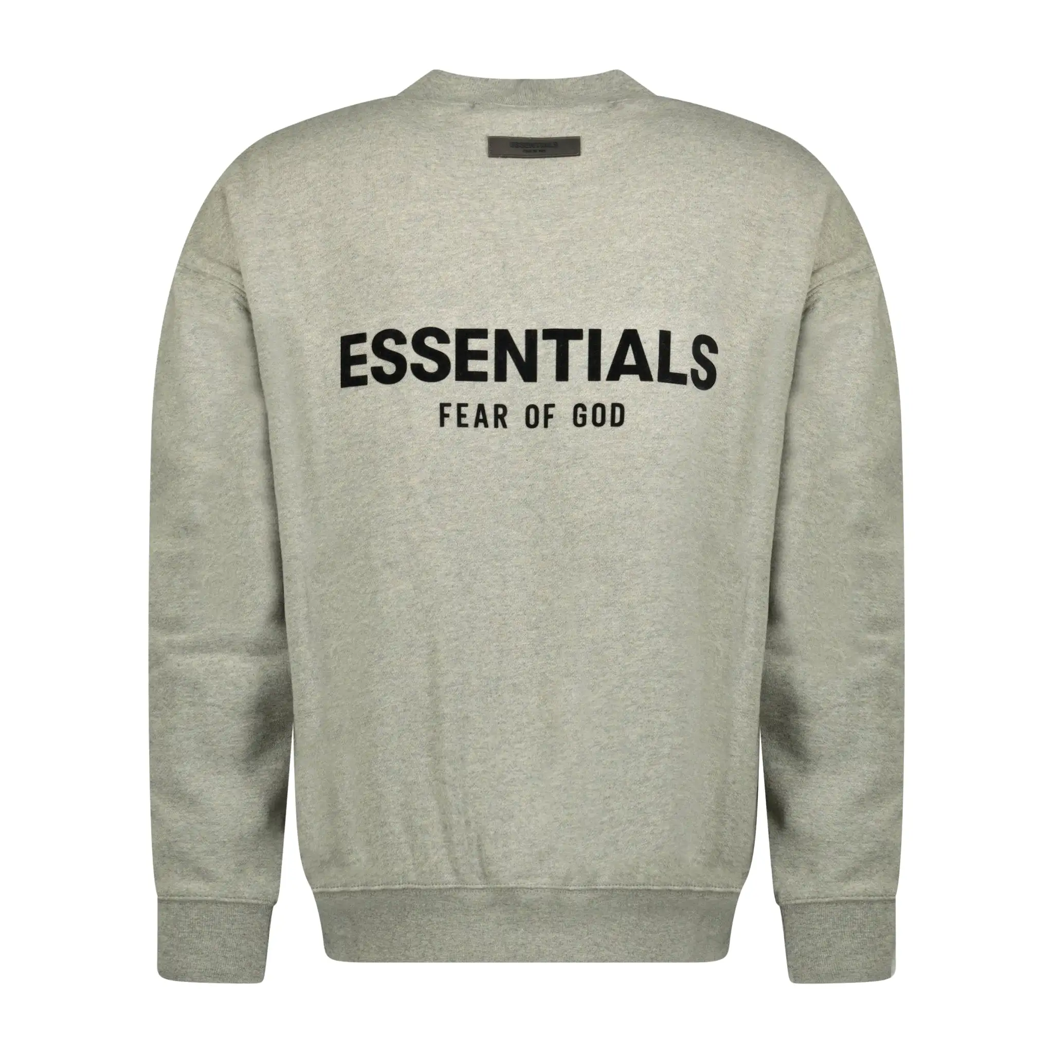 FEAR OF GOD ESSENTIALS ESSENTIALS CREW NECK SWEATSHIRT (DARK OATMEAL) GREY