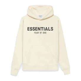 FEAR OF GOD ESSENTIALS KIDS HOODIE CREAM (SS21)