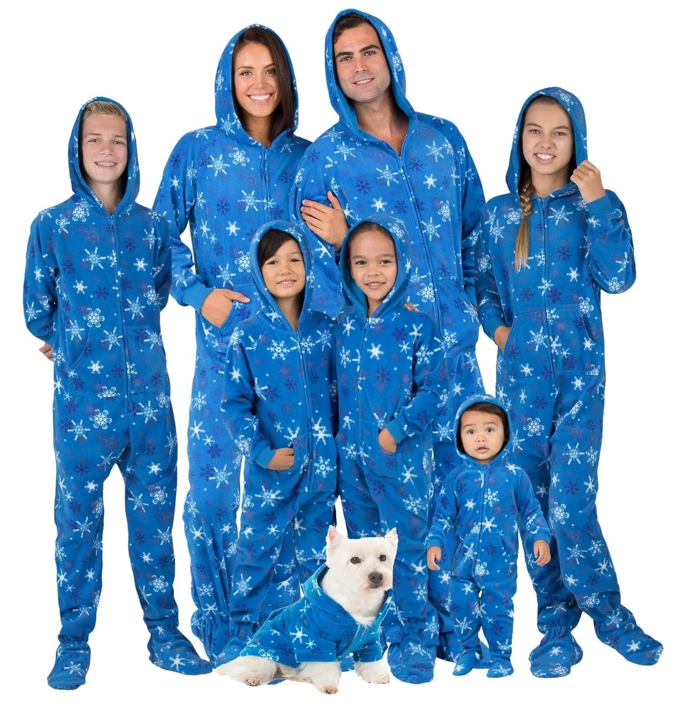 Footed Pajamas Co. Family Matching Its A Snow Day Hoodie Fleece Onesie*