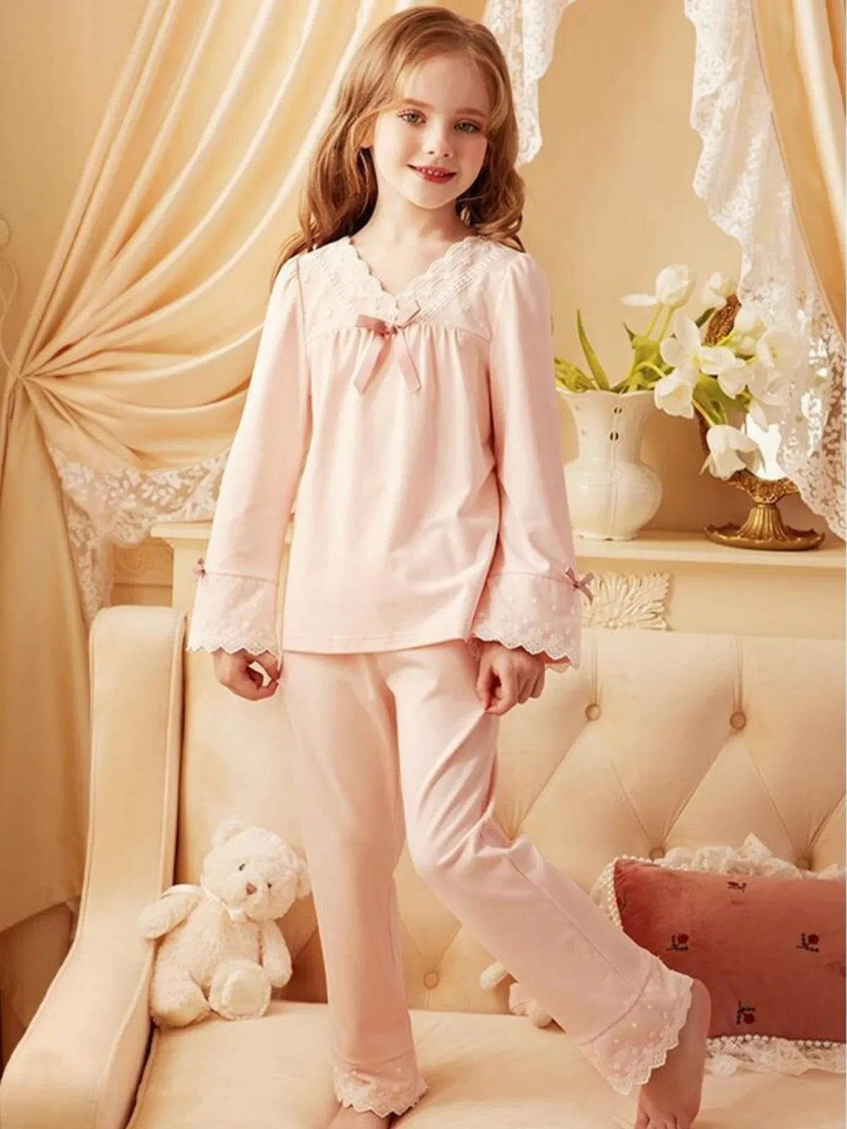 Forty Winks Scallop Trim Pajamas