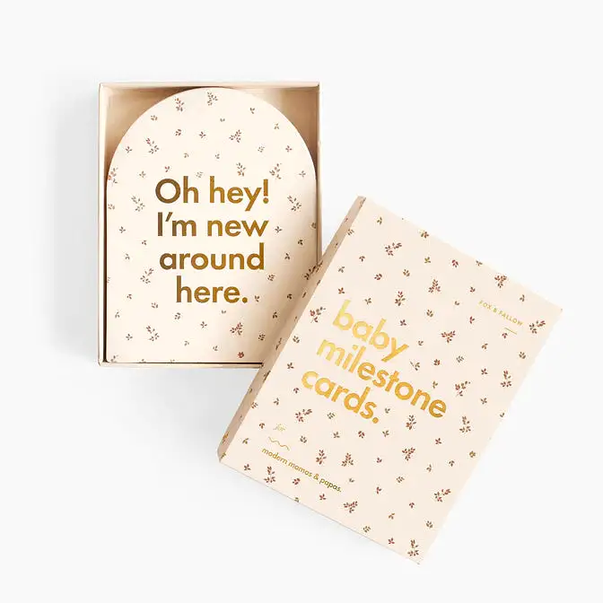 Fox & Fallow Baby Milestone Card Set BRODERIE