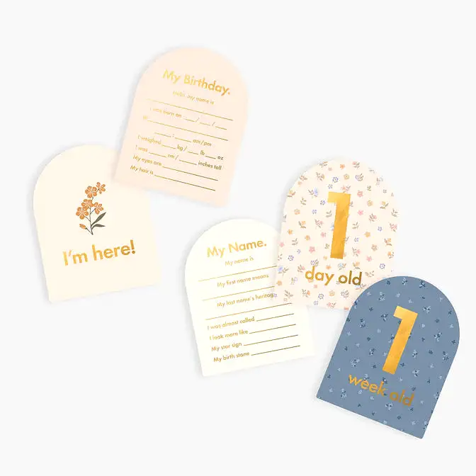 Fox & Fallow Baby Milestone Card Set BRODERIE