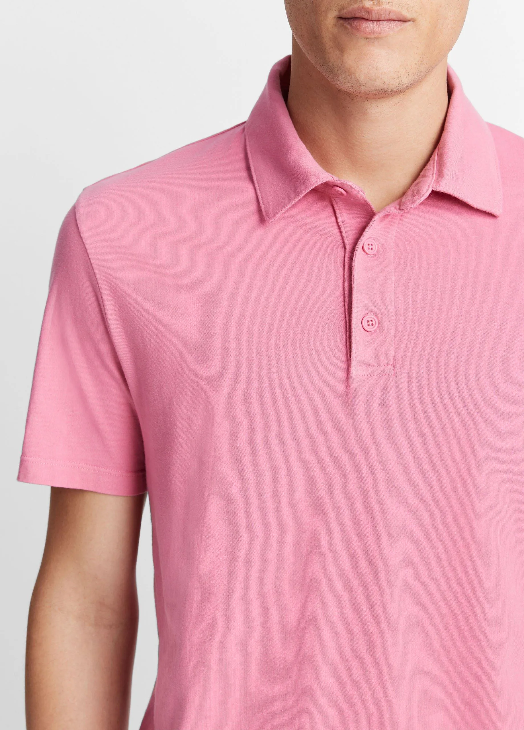 Garment Dye Cotton Polo Shirt