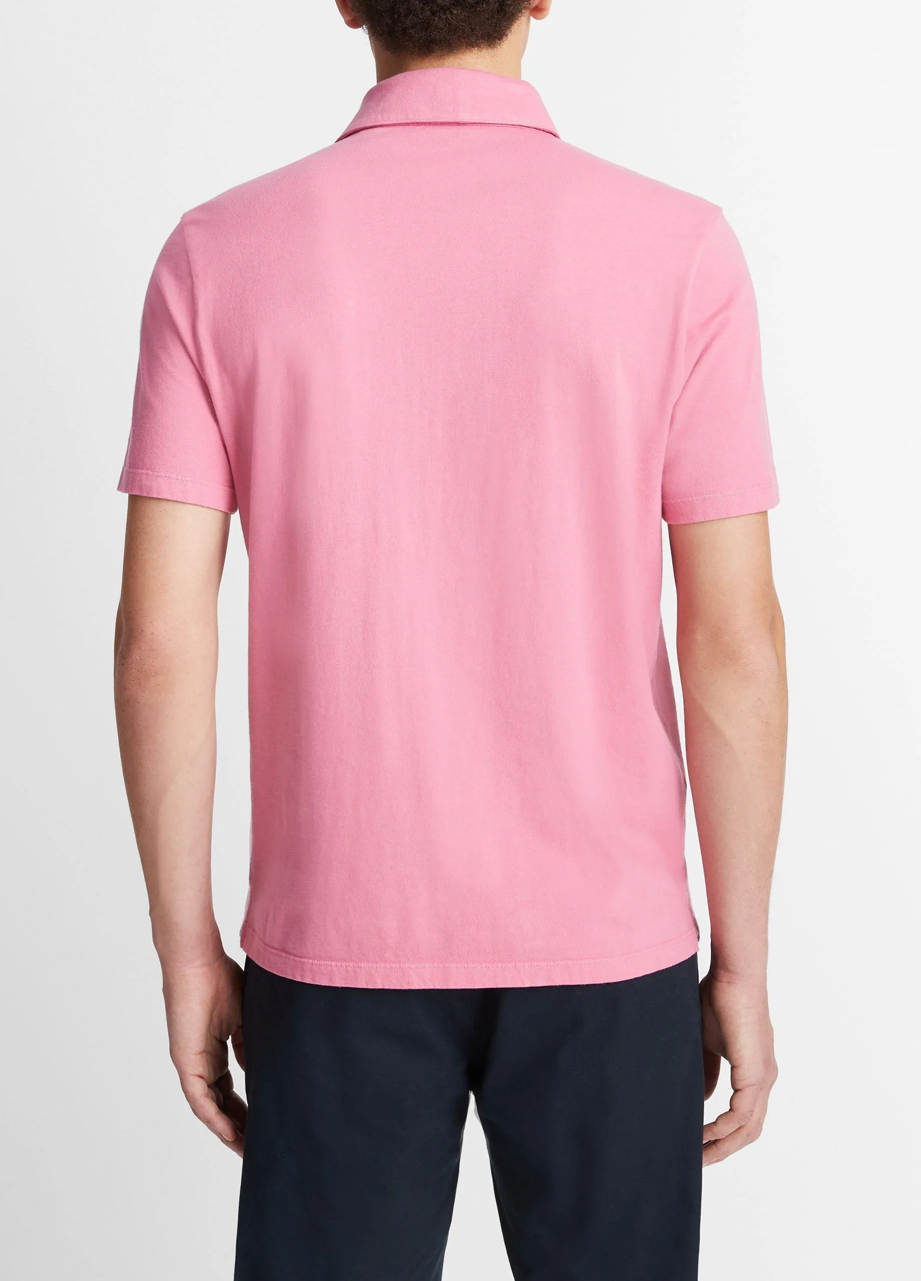 Garment Dye Cotton Polo Shirt