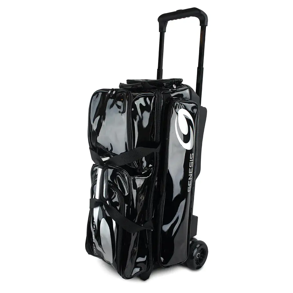 Genesis Dually 3 Ball Roller Black/Silver Bowling Bag