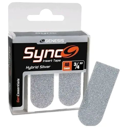 Genesis Sync Silver 3/4 Insert Bowling Tape 40ct