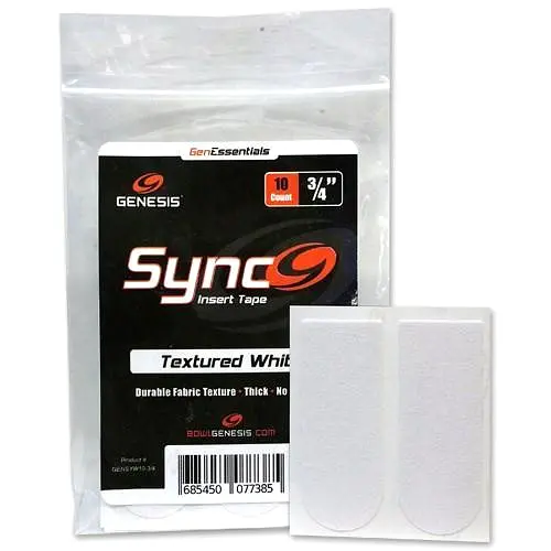 Genesis Sync White 3/4 Insert Bowling Tape 10ct