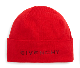 Givenchy Embroidered Wool Logo Beanie