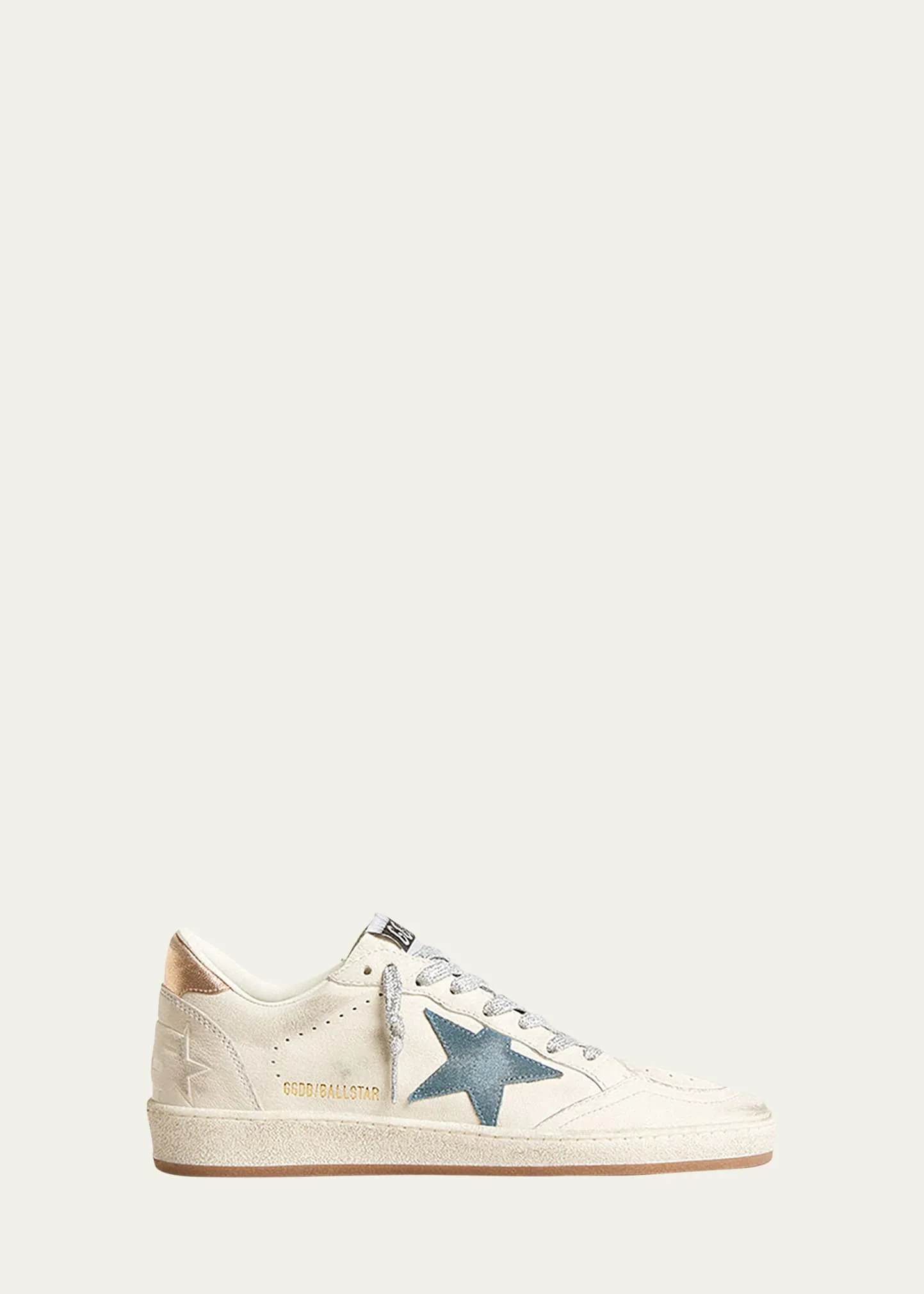 Golden Goose Ballstar Mixed Leather Low-Top Sneakers