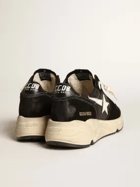 Golden Goose Deluxe Brand Running Sole homme en nappa et daim noirs avec étoile blanche