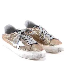 Golden Goose Deluxe May Glitter Sneakers