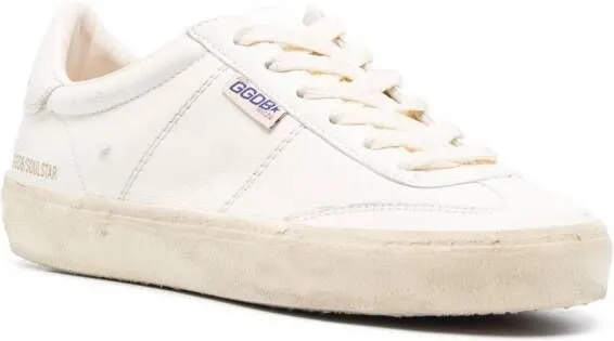 Golden Goose distressed-effect leather sneakers White