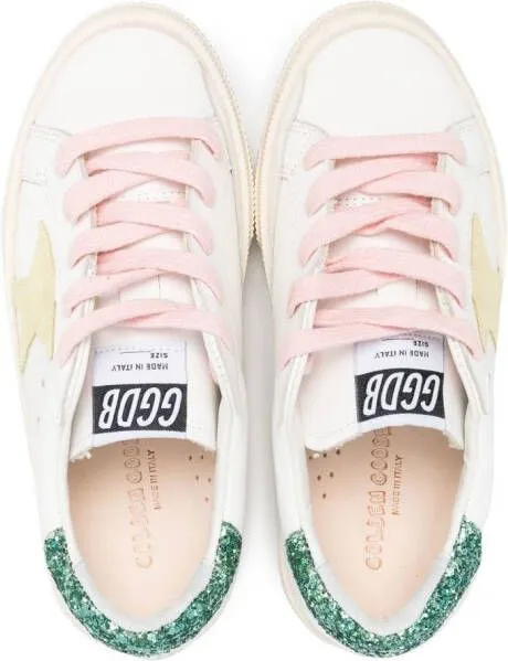 Golden Goose Kids star-patch low-top sneakers White