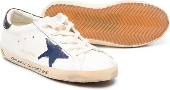 Golden Goose Kids Superstar lace-up sneakers White